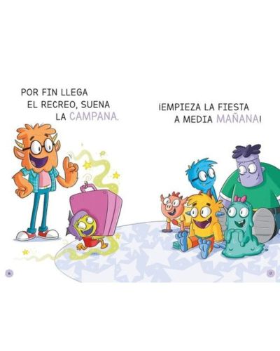 Escuela de Monstruos 5 Pasteles voladores de colores